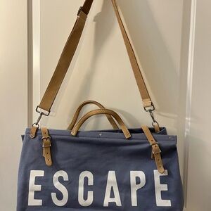 Escape Blue and Tan Duffel Bag